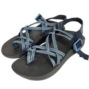 Chaco Eddy X2 Adjustable Outdoor Hiking Sandals Blue Toe Loop Women 8 Water Shoe